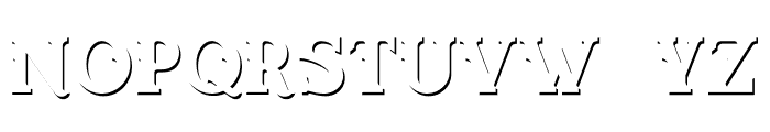 Oldser-Shadow Font LOWERCASE