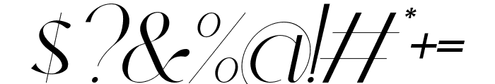 Oleragie Italic Font OTHER CHARS