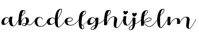 Oliandre-Regular Font LOWERCASE