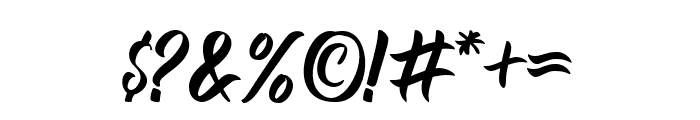 OliverBlue-Regular Font OTHER CHARS