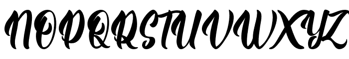 OliverBlue-Regular Font UPPERCASE