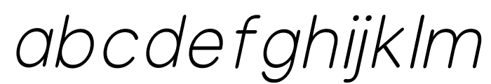 Olivette Light_Italic Font LOWERCASE