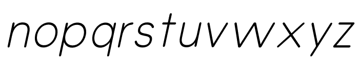 Olivette Light_Italic Font LOWERCASE
