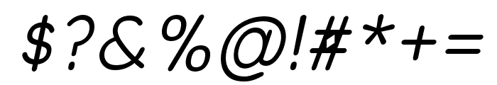 Olivette Medium_Italic Font OTHER CHARS