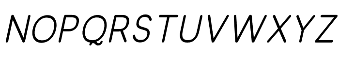 Olivette Medium_Italic Font UPPERCASE