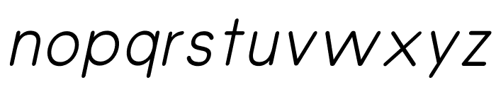 Olivette Medium_Italic Font LOWERCASE