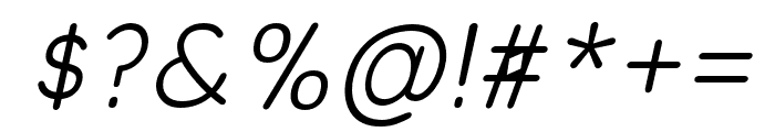 Olivette Regular_Italic Font OTHER CHARS