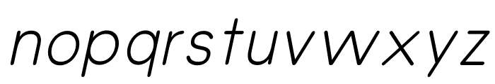 Olivette Regular_Italic Font LOWERCASE