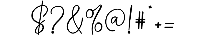 Olivia Signature Font OTHER CHARS