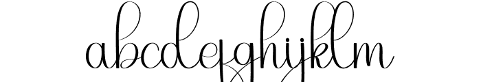 Olivia Wedding Font LOWERCASE