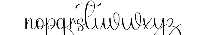 Olivia Wedding Font LOWERCASE