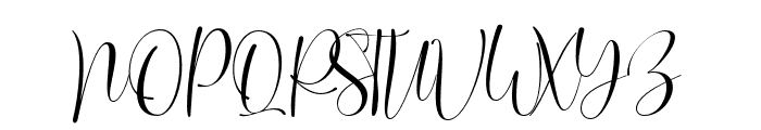 OliviaJames-Regular Font UPPERCASE