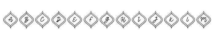 Omar Ramadan Monogram Font LOWERCASE