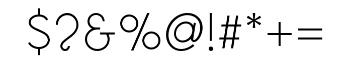Omega Sans Regular Font OTHER CHARS
