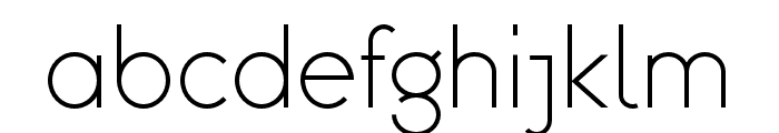 Omega Sans Regular Font LOWERCASE