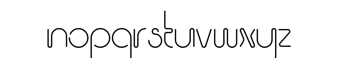 One Thin Line Font LOWERCASE