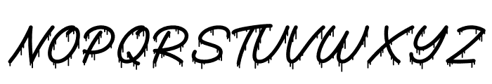 Onedrips Font UPPERCASE