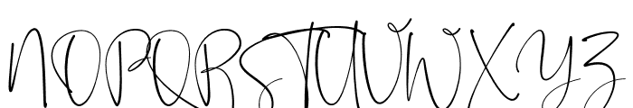 Onesty Signature Font UPPERCASE