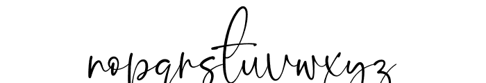 Onesty Signature Font LOWERCASE