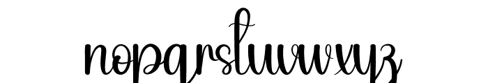 Online Signature Font LOWERCASE