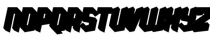 Onykar Slant Extrude Regular Font UPPERCASE