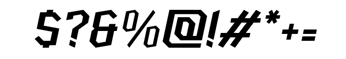Onykar Slant Regular Font OTHER CHARS