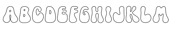 Oopsy Daisy Outline Font UPPERCASE