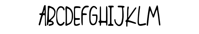 Openhearted Handwriting Regular Font UPPERCASE