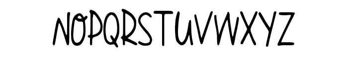 Openhearted Handwriting Regular Font UPPERCASE