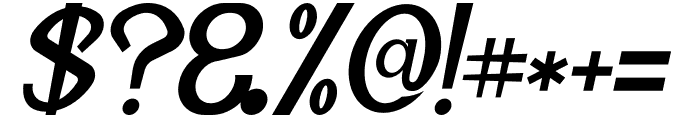 Openila Italic Font OTHER CHARS