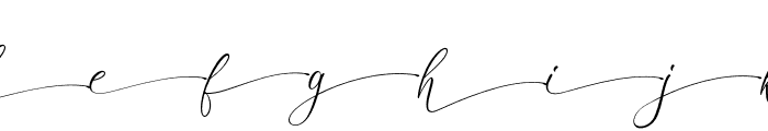 Opera Signature Script Swash Font LOWERCASE