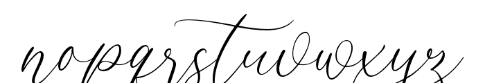 Opera Signature Script Font LOWERCASE