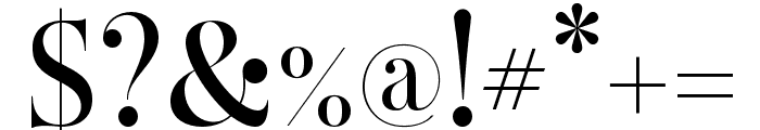 Opera Signature Serif Font OTHER CHARS
