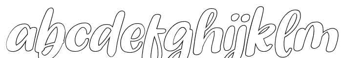 Ophelia Oblique Outline FONT