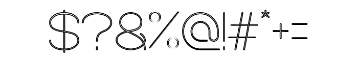 Optical Fiber-Hollow Font OTHER CHARS
