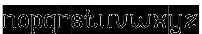 Optical Illusion-Hollow-Inverse Font LOWERCASE