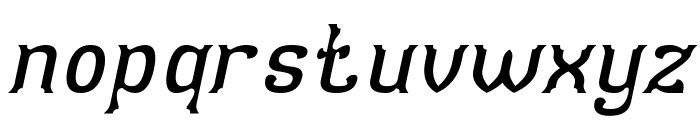 Optical Illusion Italic Font LOWERCASE