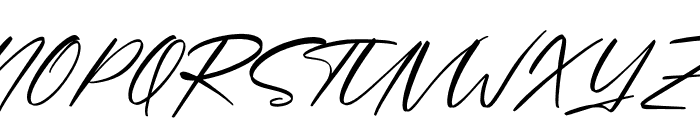 Optimistic Signature Italic Font UPPERCASE