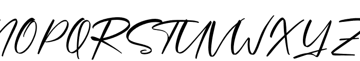 Optimistic Signature Font UPPERCASE