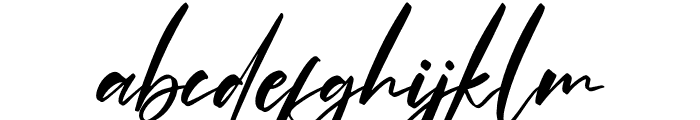 Optimistic Signature Font LOWERCASE