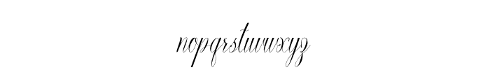 Opulent Script Font LOWERCASE