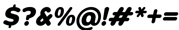 Opun ExtraBold Italic Font OTHER CHARS