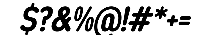 Opun Mai Bold Condensed Italic Font OTHER CHARS