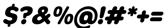 Opun Mai ExtraBold Oblique Font OTHER CHARS
