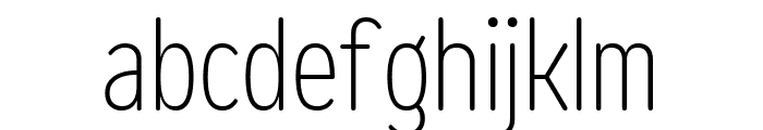 Opun Mai ExtraLight Condensed Font LOWERCASE