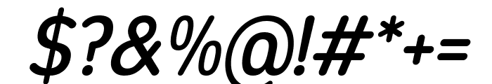 Opun Mai Medium SemiCondensed Italic Font OTHER CHARS