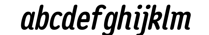 Opun Mai SemiBold Condensed Italic Font LOWERCASE