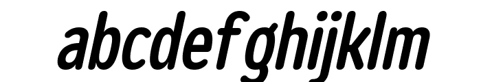 Opun Mai SemiBold Condensed Oblique Font LOWERCASE