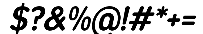 Opun Mai SemiBold SemiCondensed Italic Font OTHER CHARS
