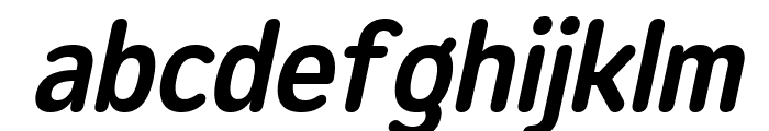 Opun Mai SemiBold SemiCondensed Oblique Font LOWERCASE
